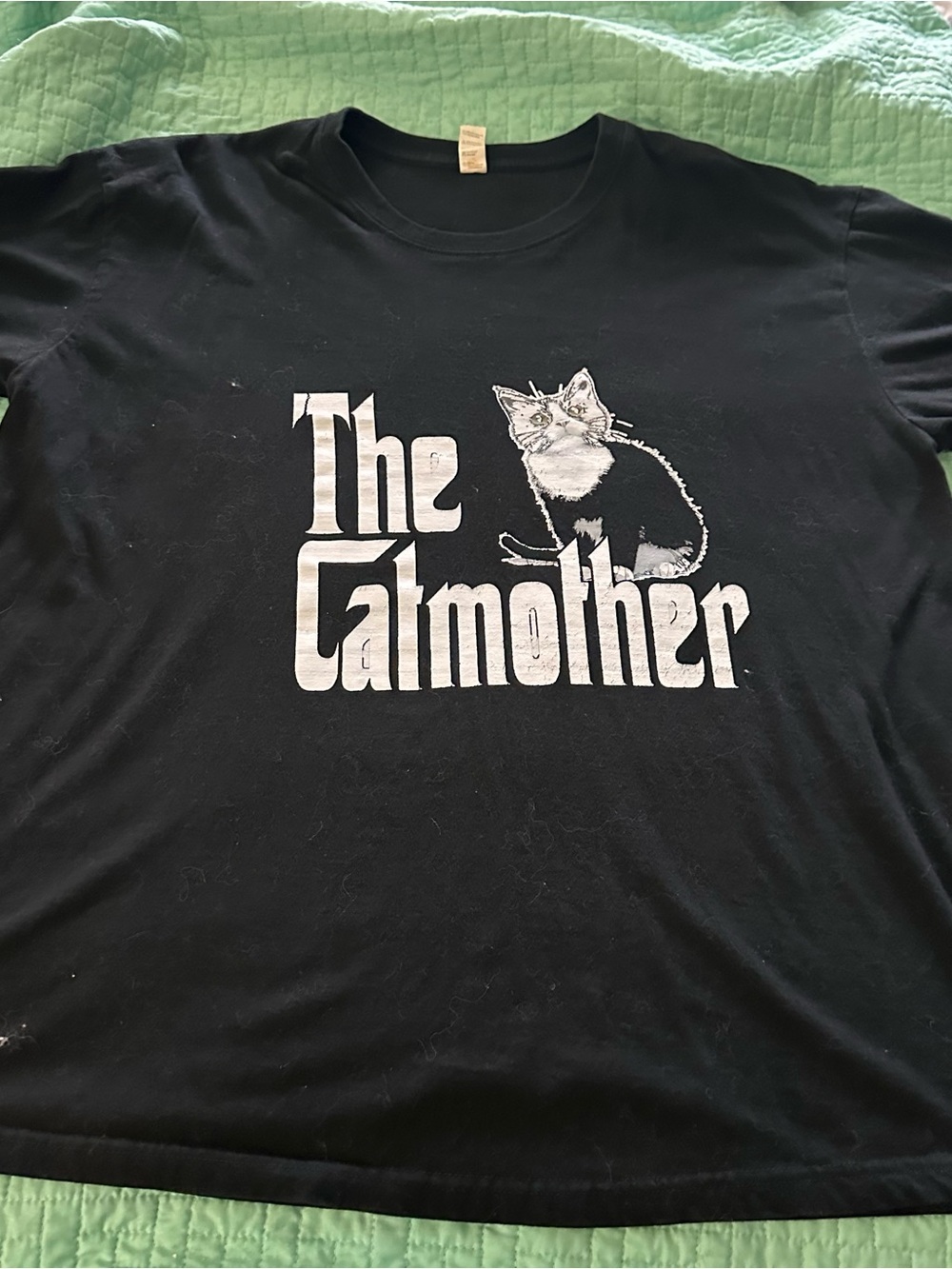 The Catmother Black Cat Graphic Tee Shirt